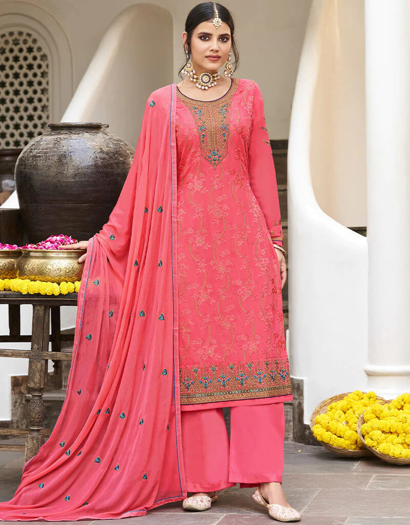 Pink dress salwar shop kameez
