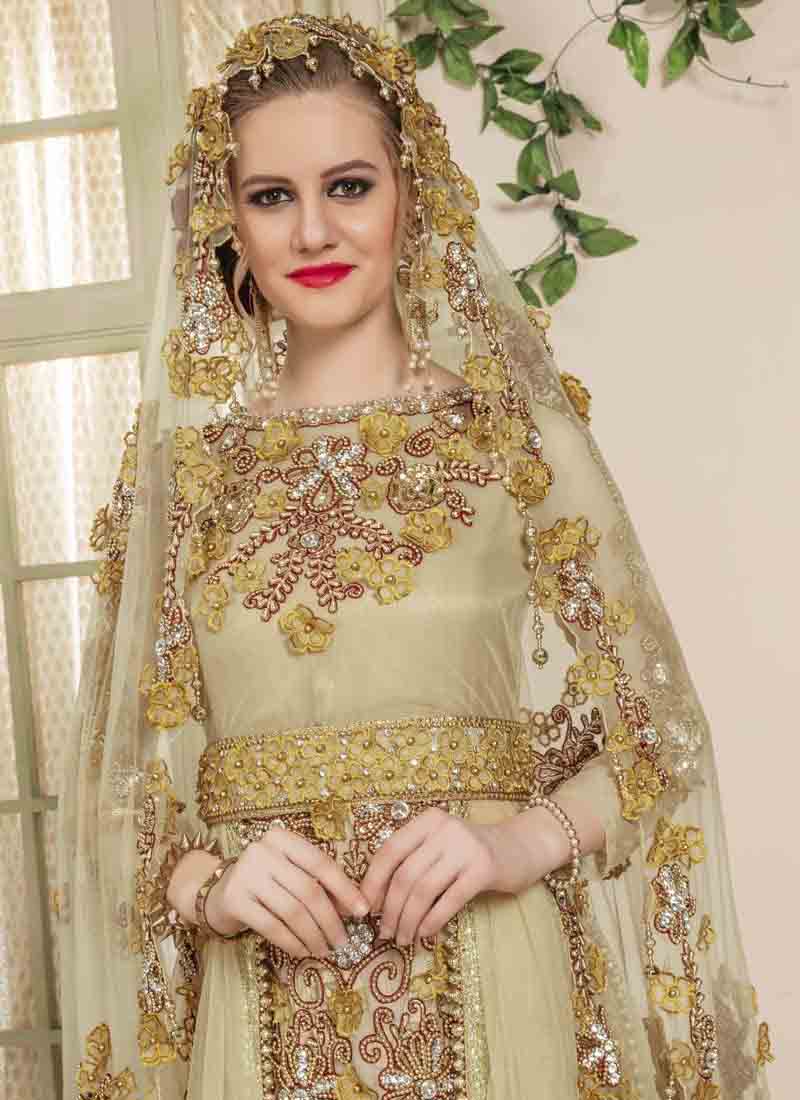 Royal Wedding Gown HAND WORK KAFTAN Party Wear Takchita For Arabian Women  DRESS