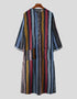 Embrace Arabian Nights: Flowing Striped Robes for the Modern Sheik