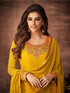 Yellow Georgette Pant Suit 159818 Closure View