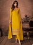 Yellow Georgette Pant Suit 159818