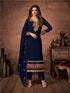Navy Blue Georgette Pant Suit 159819