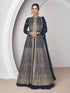 Navy Blue Real Georgette Sharara Suit 189109