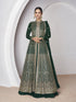 Dark Green Real Georgette Sharara Suit 189110