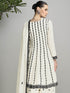 Off White Chinon Silk Sharara Suit 189131 Back View