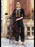 Black Viscose Rayon Pant Suit 189455