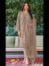 Beige Georgette Pant Suit 189500