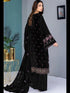 Black Georgette Pant Suit 189531 Closure View