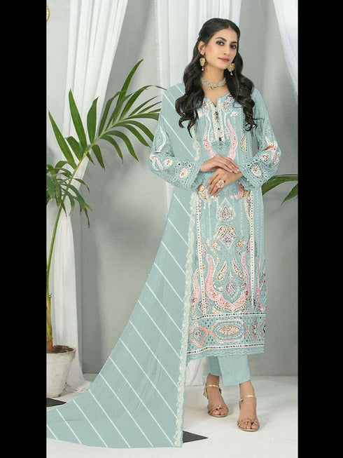 Sky Georgette Pant Suit 189532