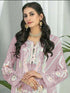 Pink Georgette Pant Suit 189535 Closure View