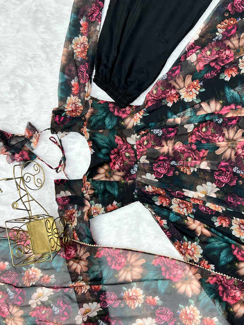 Multi Color Pure Soft Organza Anarkali Dress 189677 Salwar Kameez