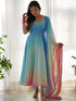 Multi Color Pure Soft Georgette Anarkali Dress 189679 Back View