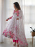 Multi Color Pure Soft Organza Anarkali Dress 189681