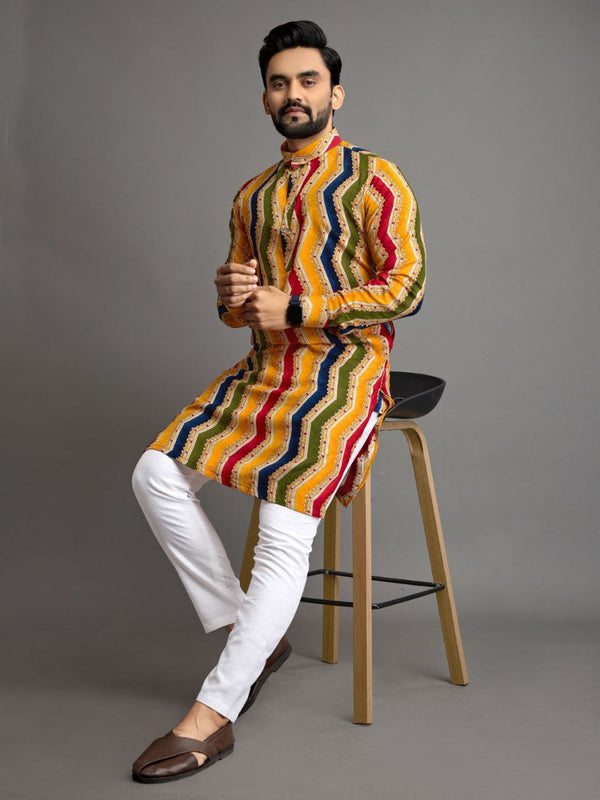 Multi Color Kurta Premium Soft Cotton Payjama