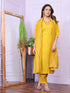 Mustard Pure Viscose Muslin Pant Suit 189868 Salwar Kameez