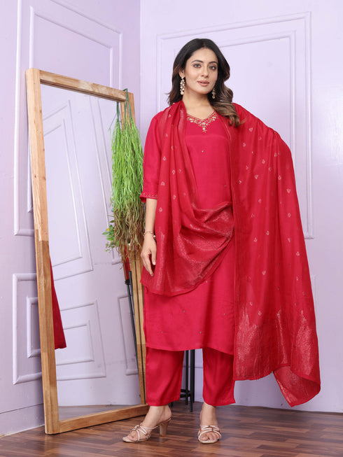 Rani Pure Viscose Muslin Pant Suit 189869