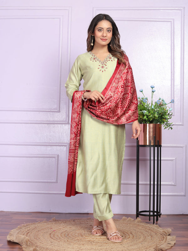 Pista Soft Morni Silk Pant Suit 189878