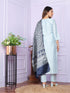 Sky Blue Soft Morni Silk Pant Suit 189879 Salwar Kameez