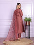 Green Russian Silk Pant Suit 189880 Back View