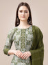 Mehndi Green Heavy Rayon Print Pant Suit 189947 Closure View