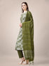 Mehndi Green Heavy Rayon Print Pant Suit 189947 Back View