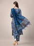 Blue Heavy Rayon Print Pant Suit 189950 Salwar Kameez
