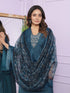 Blue Russian Silk Pant Suit 189957 Back View