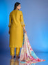 Yellow Roman Silk Pant Suit 189960 Back View