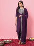 Purple Silk Blend Pant Suit 190059