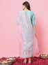 Sky Silk Blend Pant Suit 190078 Back View