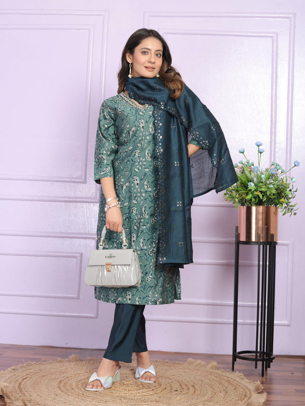 Rama Green Modal Silk Pant Suit 190915