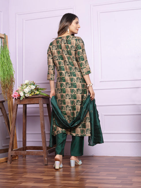 Multi Viscose Pant Suit 190920 Back View