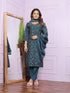 Blue Modal Silk Pant Suit 190922