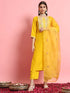 Yellow Silk Blend Pant Suit 190967