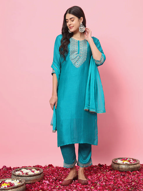 Rama Silk Blend Pant Suit 190970