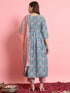 Blue Viscose Rayon Pant Suit 190985 Back View