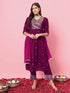Purple Silk Blend Pant Suit 190986