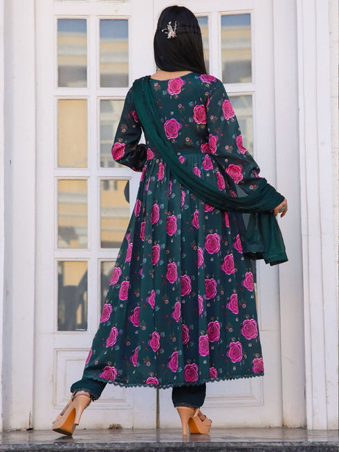 Multi Chiffon Pant Suit 191009 Salwar Kameez