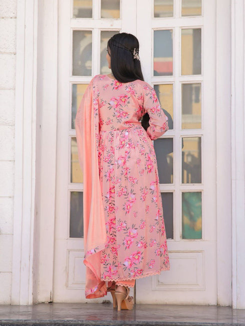 Multi Chiffon Pant Suit 191012 Salwar Kameez