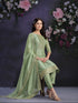 Pista Shimmer Organza Pant Suit 191131 Closure View