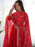 Red Heavy Pure Soft Fox Georgette Anarkali Dress 191191 Salwar Kameez