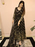 Black Fox Georgette Anarkali Dress 191204