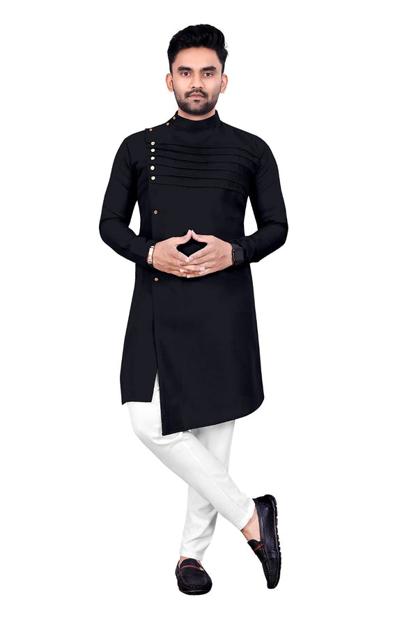 Black Kurta Cotton Payjama
