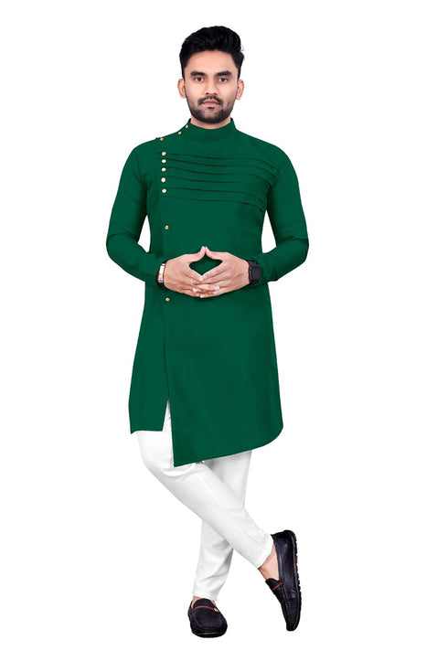Dark Green Kurta Cotton Payjama