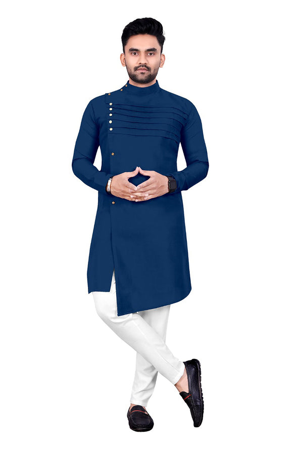 Navy Blue Kurta Cotton Payjama
