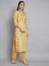 Yellow Linen Pant Suit 191355 Salwar Kameez