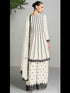 Off White Heavy Blooming Chinon Palazzo Suit 191480 Closure View