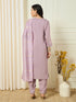 Lavender Roman Silk Pant Suit 191697 Salwar Kameez