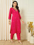 Pink Roman Silk Pant Suit 191699 Closure View