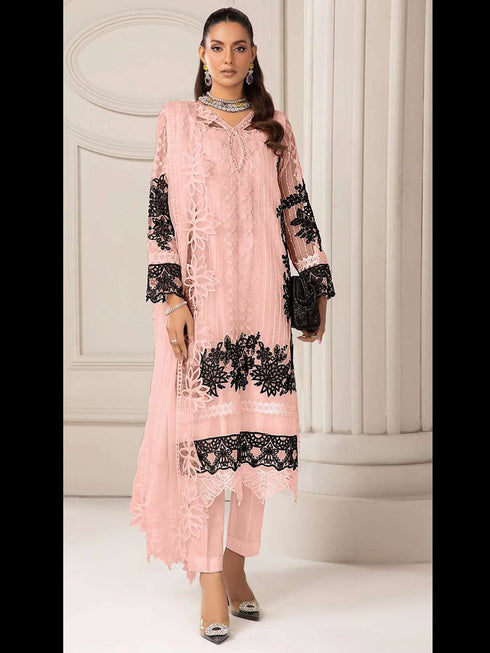 Pink Georgette Pant Suit 191868